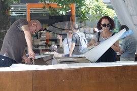 Фестивала "Алея на книгата" - подготовка