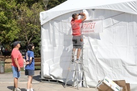 Фестивала "Алея на книгата" - подготовка