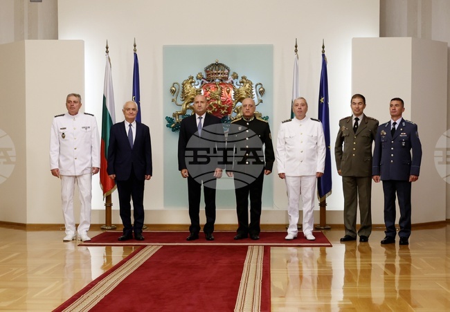 Румен Радев - Висше офицерско звание - церемония