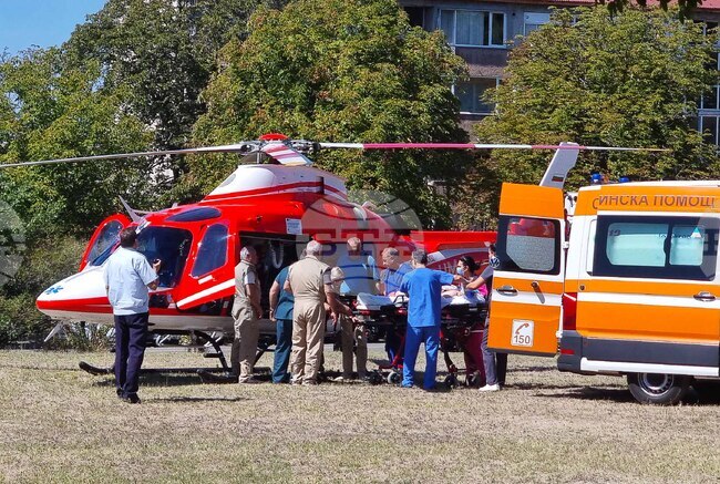 Кърджали - въздушна линейка - пострадал