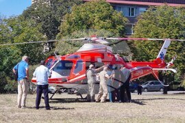 Кърджали - въздушна линейка - пострадал