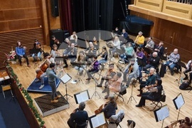 Сливен - Симфоничен оркестър - Коледен концерт - репетиция