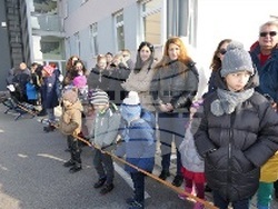 Дядо Коледа пристигна с хеликоптер на Гранична полиция