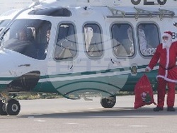 Дядо Коледа пристигна с хеликоптер на Гранична полиция
