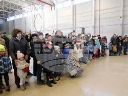 Дядо Коледа пристигна с хеликоптер на Гранична полиция