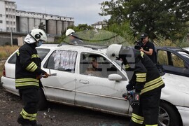 Хасково  - пожарникари - катастрофи - демонстрация