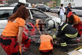 Хасково  - пожарникари - катастрофи - демонстрация