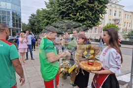 Търговище - Сали Салиев - посрещане