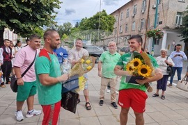 Търговище - Сали Салиев - посрещане