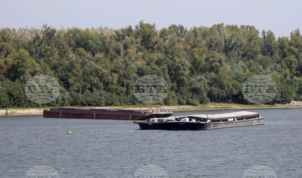 Русе - река Дунав - ниско ниво