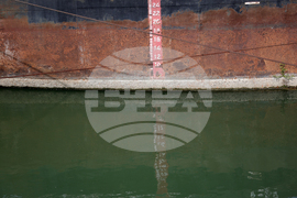 Русе - река Дунав - ниско ниво