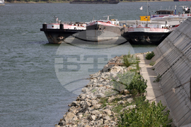 Русе - река Дунав - ниско ниво