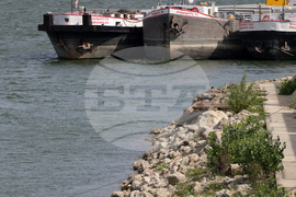 Русе - река Дунав - ниско ниво