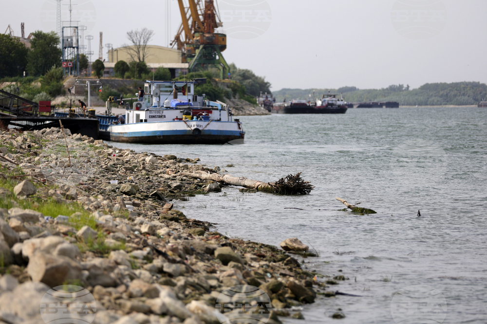 Русе - река Дунав - ниско ниво