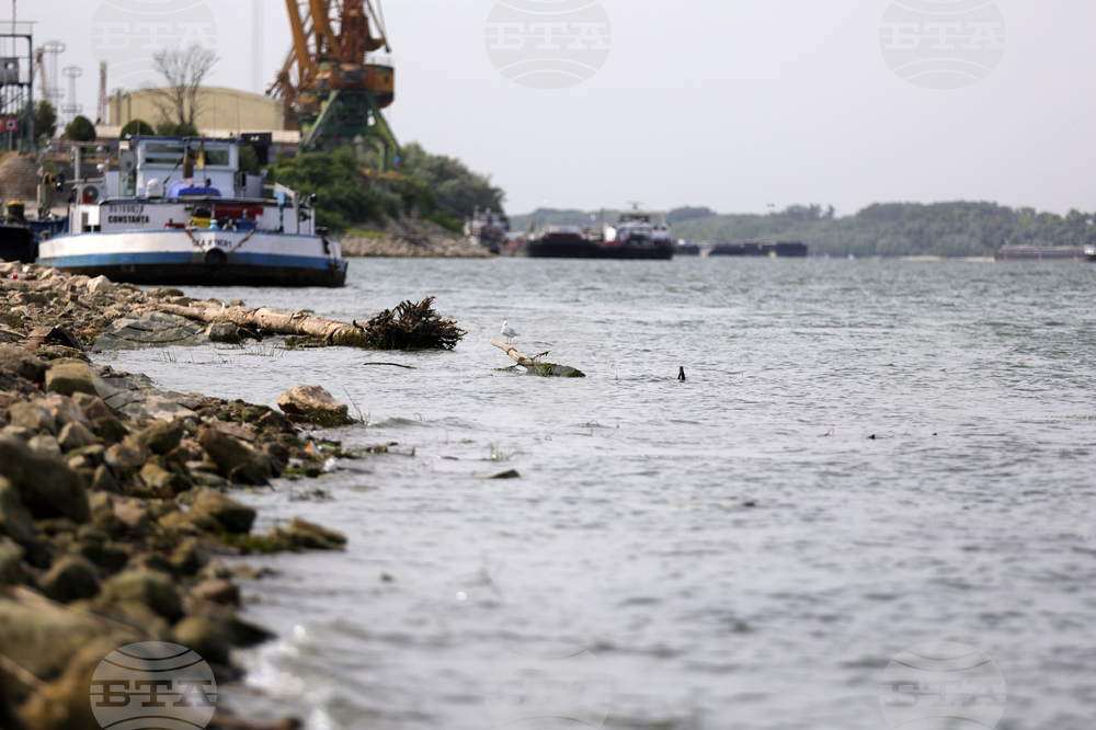 Русе - река Дунав - ниско ниво