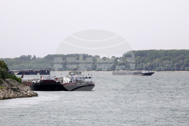 Русе - река Дунав - ниско ниво