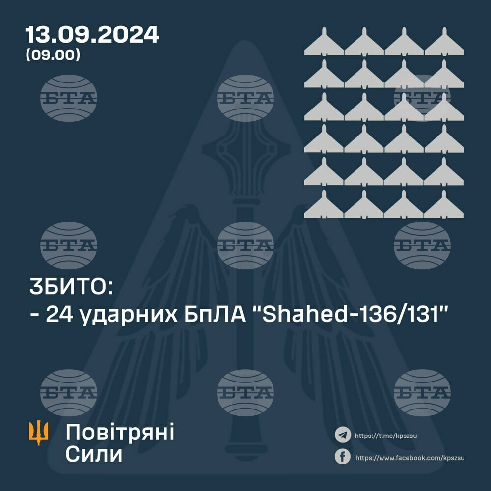 През нощта руснаците атакуваха Одеса и областта с дронове, ранен е мъж, съобщи областният управител