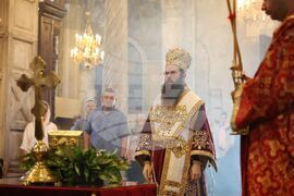 Бургас - Кръстовден - Сливенски митрополит Арсений - служба