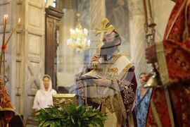 Бургас - Кръстовден - Сливенски митрополит Арсений - служба