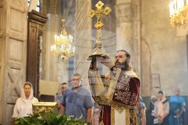 Бургас - Кръстовден - Сливенски митрополит Арсений - служба