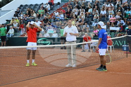 Пловдив - тенис на корт - Световна група I на Купа “Дейвис” - Янаки Милев - Сезар Круз