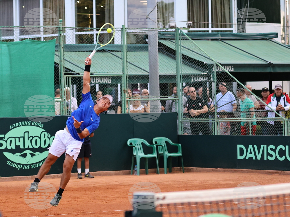 Пловдив - тенис на корт - Световна група I на Купа “Дейвис” - Янаки Милев - Сезар Круз