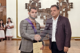 Велико Търново - олимпийски шампион - награди - връчване