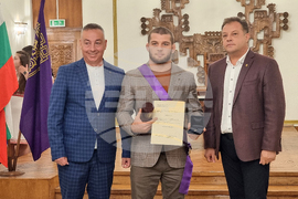 Велико Търново - олимпийски шампион - награди - връчване