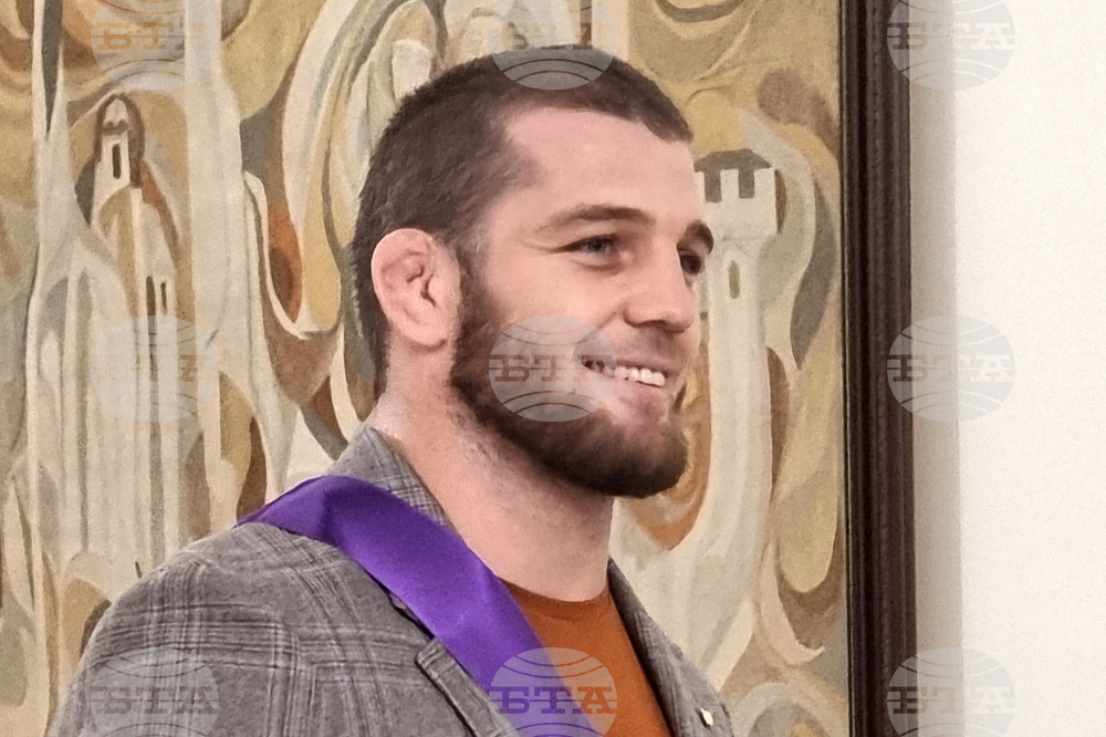 Олимпийският шампион Магомед Рамазанов беше специален гост на турнира по борба "Тракиец-Трафик СОТ"