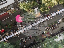 „Голямата маса“ събира за втори път съседи, този път – от улица „Оборище”, снимка – организатори