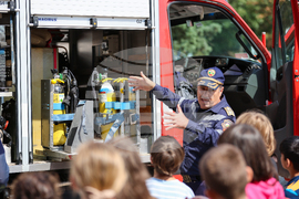 Благоевград - пожарна безопасност - демонстрация