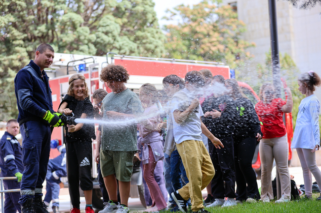 Благоевград - пожарна безопасност - демонстрация
