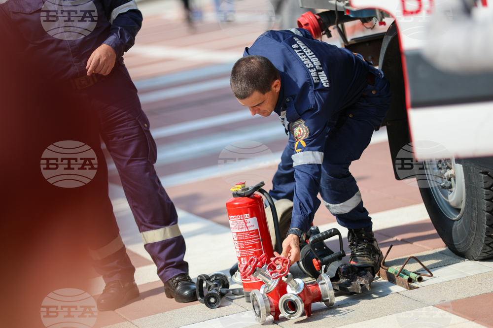 Благоевград - пожарна безопасност - демонстрация