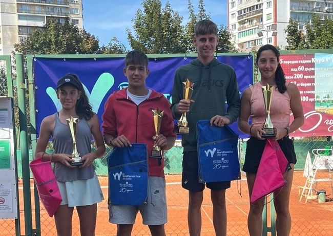 Български триумф на турнир от категория J60 на ITF в София, Димитър Кисимов и Ема Томова спечелиха титлите на сингъл