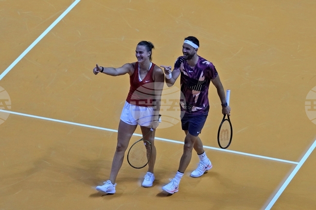 Григор Димитров ще си партнира с Арина Сабаленка в турнира на смесени двойки на Откритото първенство на САЩ