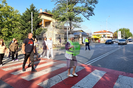 Стара Загора - протест - обезопасяване на пешеходна пътека