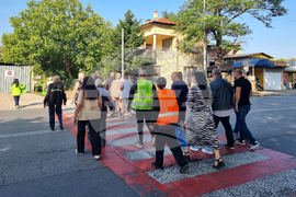 Стара Загора - протест - обезопасяване на пешеходна пътека