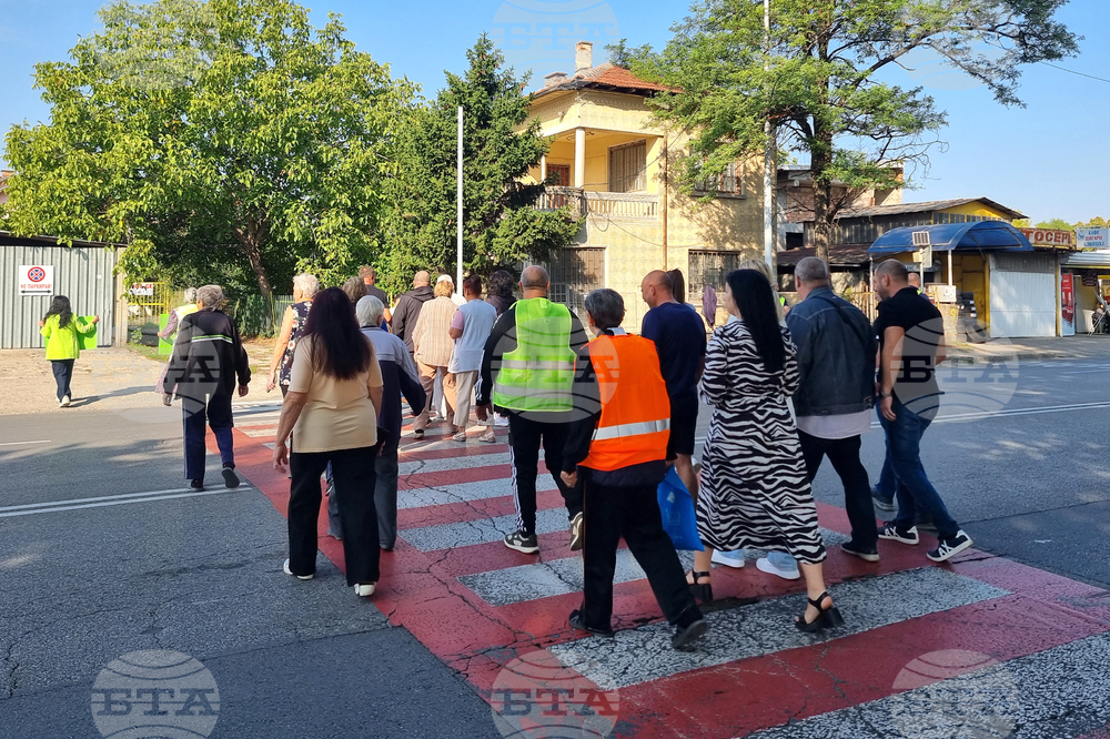 Стара Загора - протест - обезопасяване на пешеходна пътека