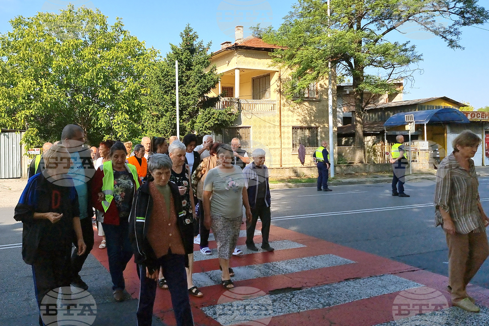 Стара Загора - протест - обезопасяване на пешеходна пътека
