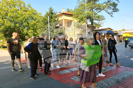 Стара Загора - протест - обезопасяване на пешеходна пътека