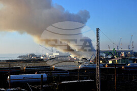 Бургас - пристанище - пожар