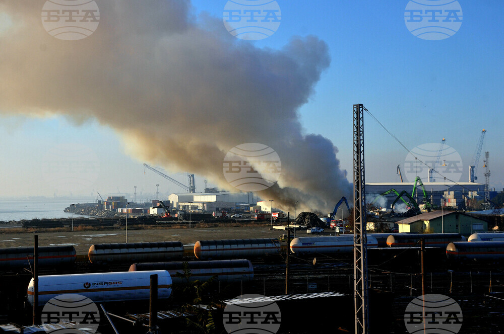 Fire Near Port of Burgas Extinguished