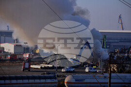 Бургас - пристанище - пожар