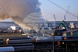 Бургас - пристанище - пожар