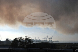 Бургас - пристанище - пожар