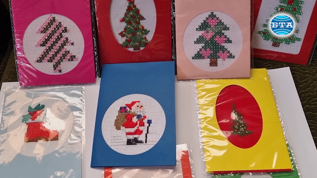 Бродирани коледни картички пътуват от Смолян към Европа и Китай