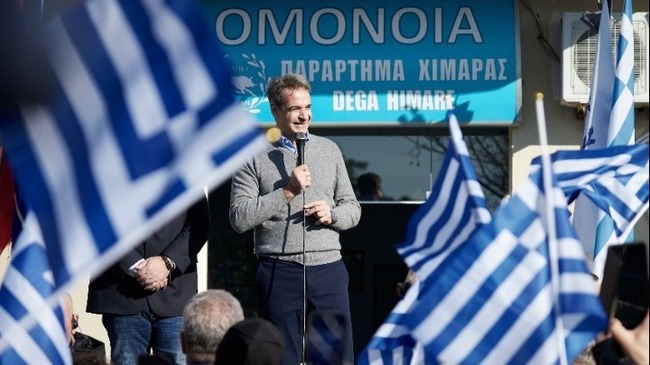АНА-МПА: Гърцкият премиер Мицотакис посети Южна Албания и обеща да подкрепя твърдо етническото гръцко малцинство там