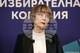 Централна избирателна комисия - брифинг - Росица Матева