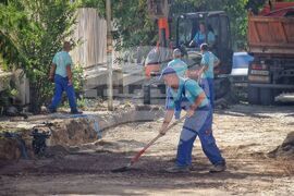 Бургас - улица - ремонт