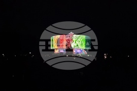 Бургас - откриване на фестивала "Вода" с 3D мапинг върху Пантеона
